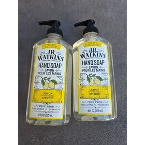 2 Pack!! J.R. Watkins Liquid Hand Soap, Lemon, 11 ounce Each.
